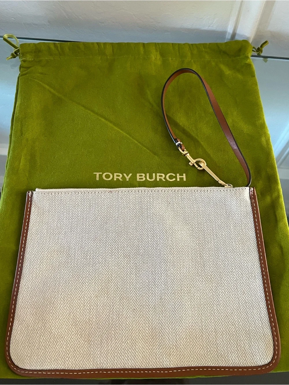 Tory Burch Blake Canvas Pouch